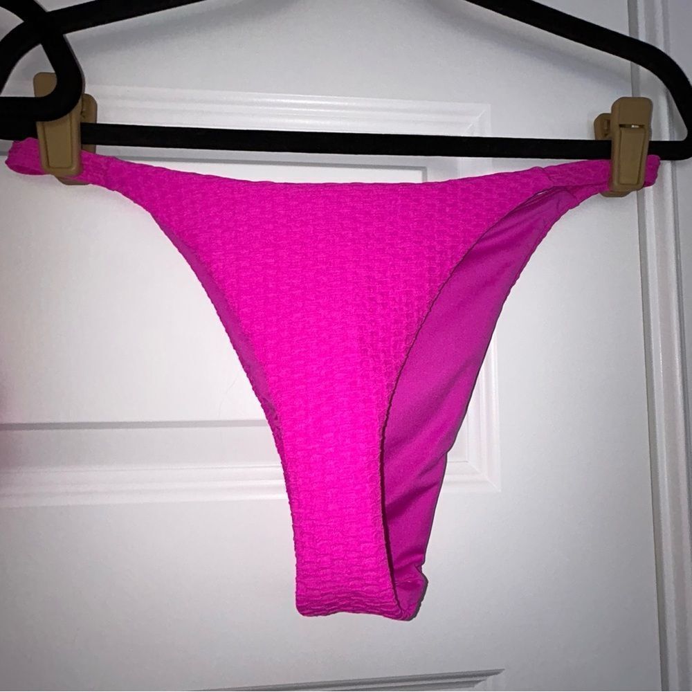 Infamous Swim Cheeky Thong 2 Pc. Swimsuit Bikini Set - Picture 3 of 8